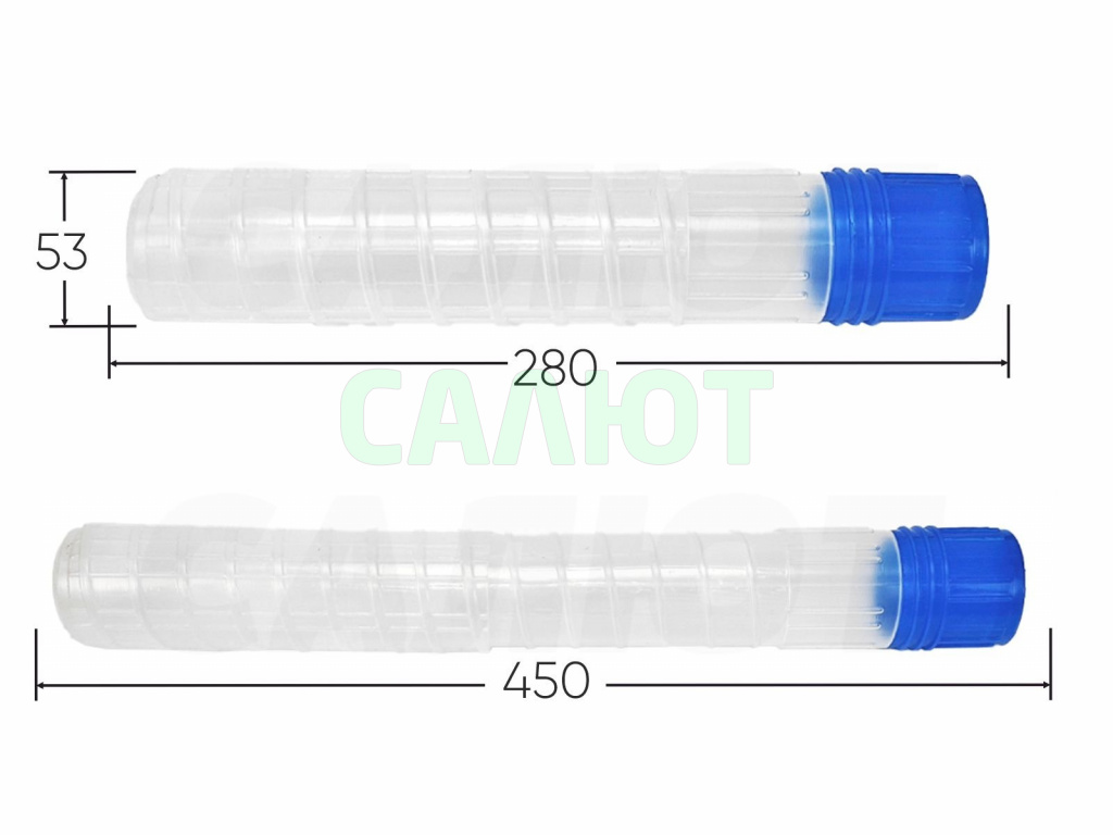 Тубус для поплавков 5х28-45см