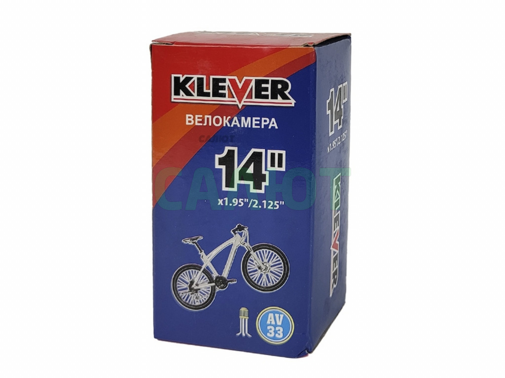 Камера велосипедная 14" 1.95/2.125 Klever AV-33