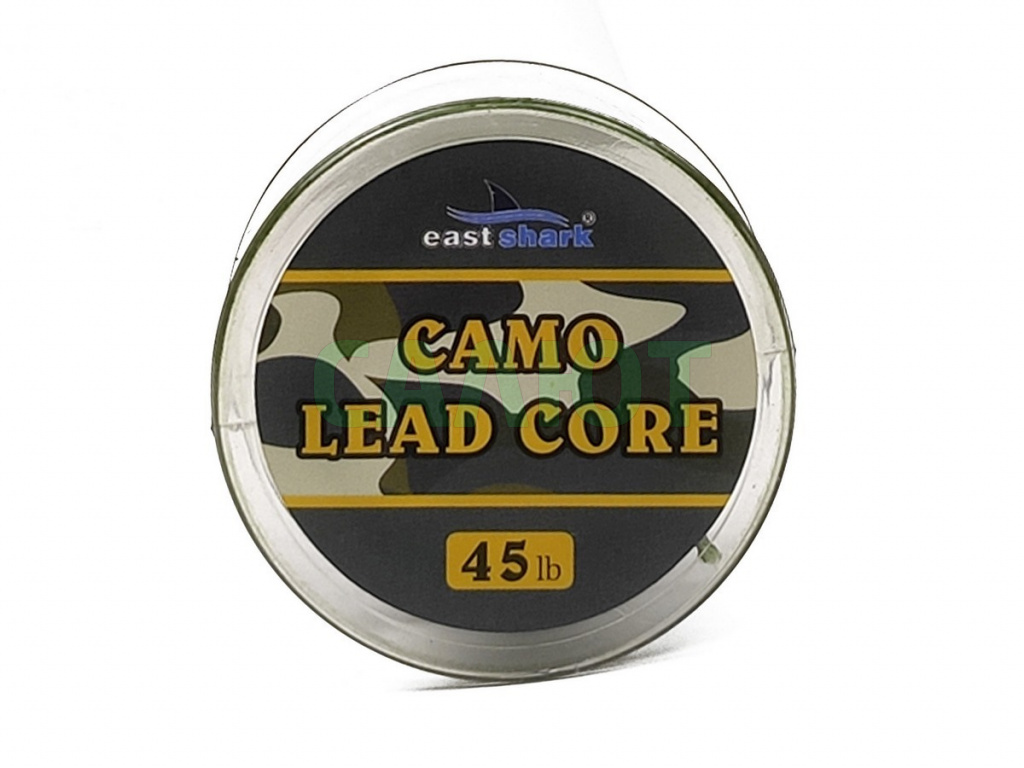 Поводковый материал East Shark Camo Lead Core 10m 45LB