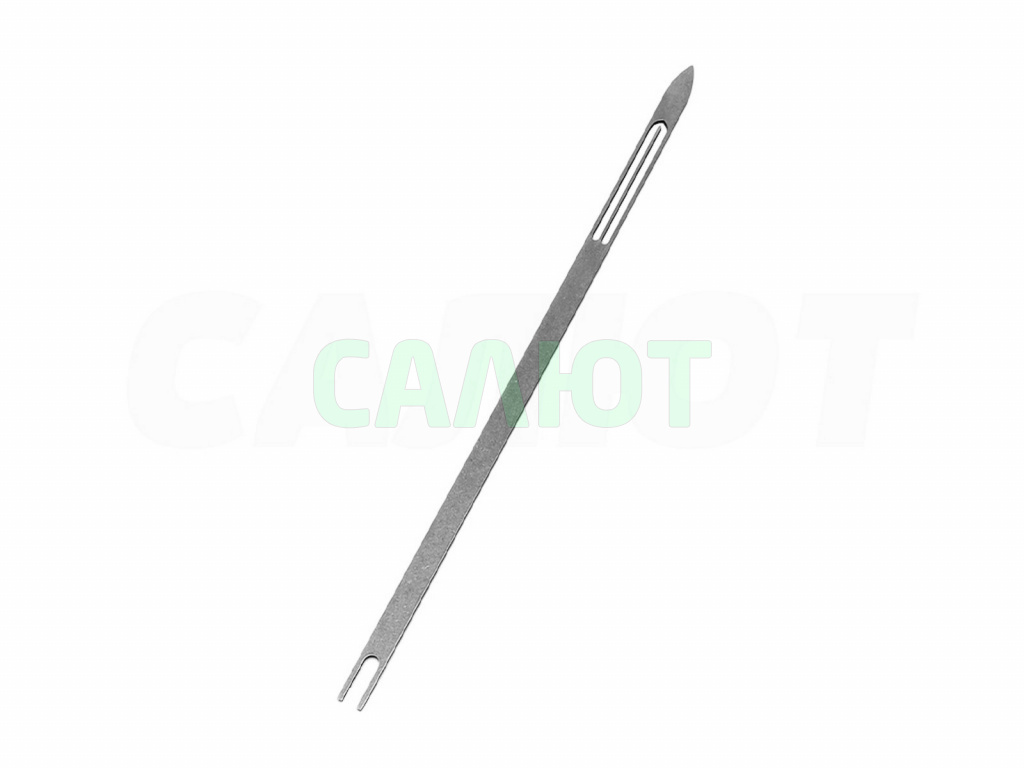 Челнок сетевязальный, нержавейка №3 150х5x1,1мм