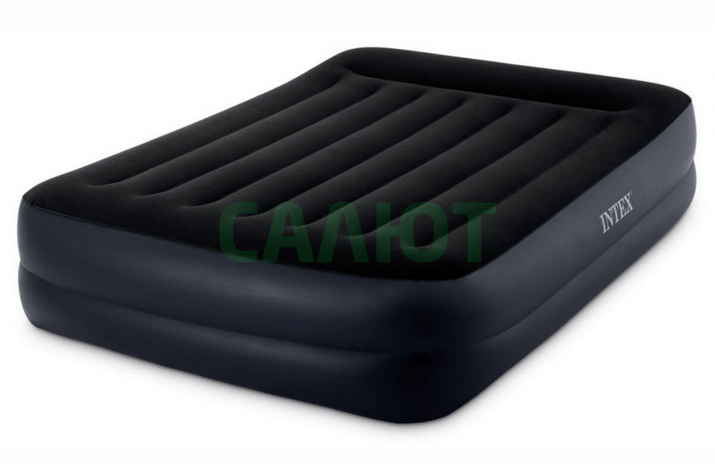 Надувная кровать Intex Pillow Rest Raised Bed 152х203х42см 64124
