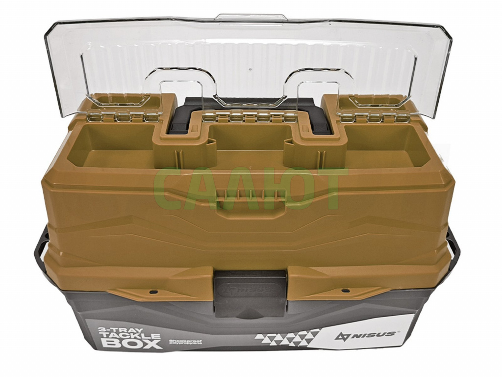 Ящик рыболовный Nisus 3-х полочный N-TB-3-GO