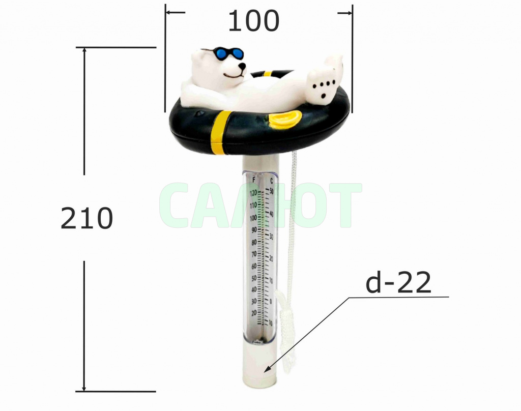 Термометр для бассейна Sun24044