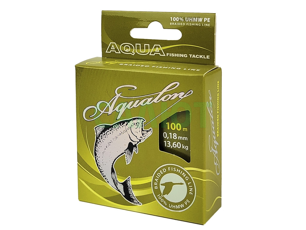 Шнур плетеный Aqua Aqualon olive 100м