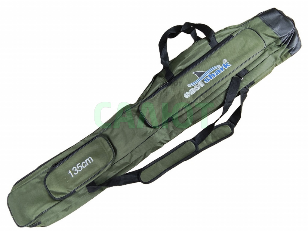 Чехол для удочек East Shark 1,35m 3-секции (зеленый)