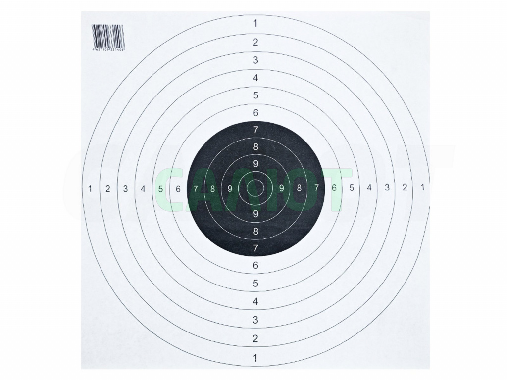 Мишень Remington №4 черная 50х50см