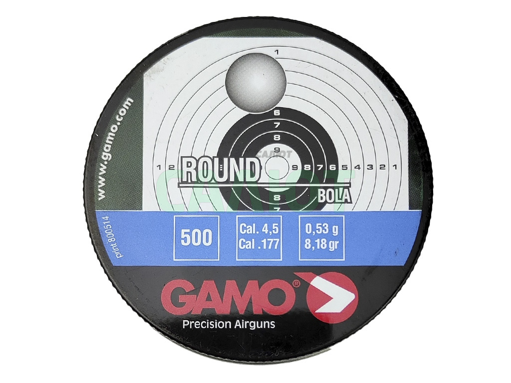 Пули Gamo Round 4,5 0,53гр. (500шт)