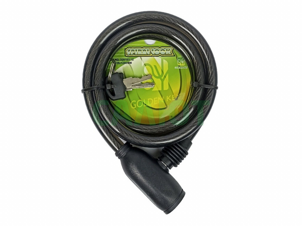 Замок вело Golden Key 10х1200мм (328103-12)