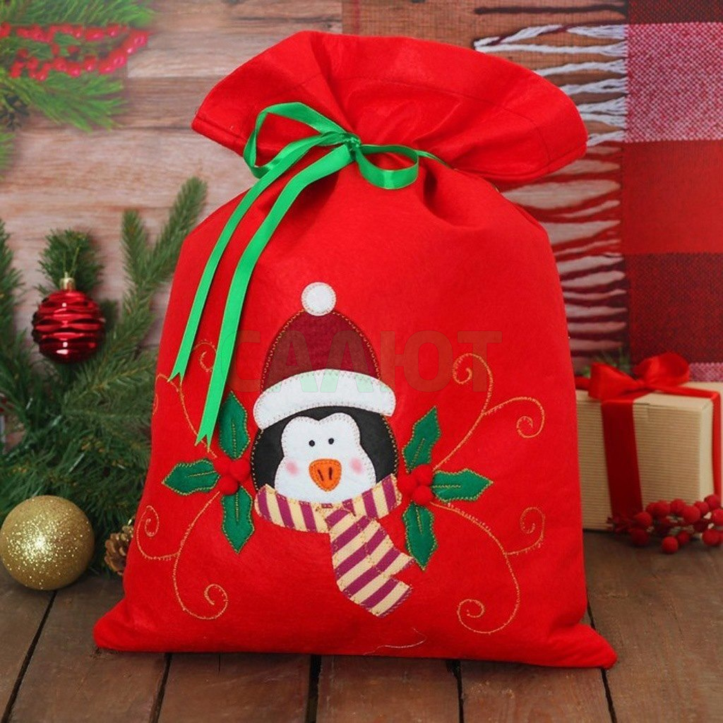 Мешок рождественский для подарков (3467064)