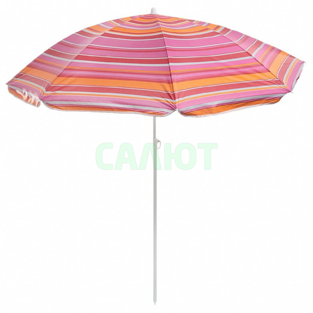 Зонт пляжный Модерн с серебряным покрытием d=150cм, h=170 см (119127)