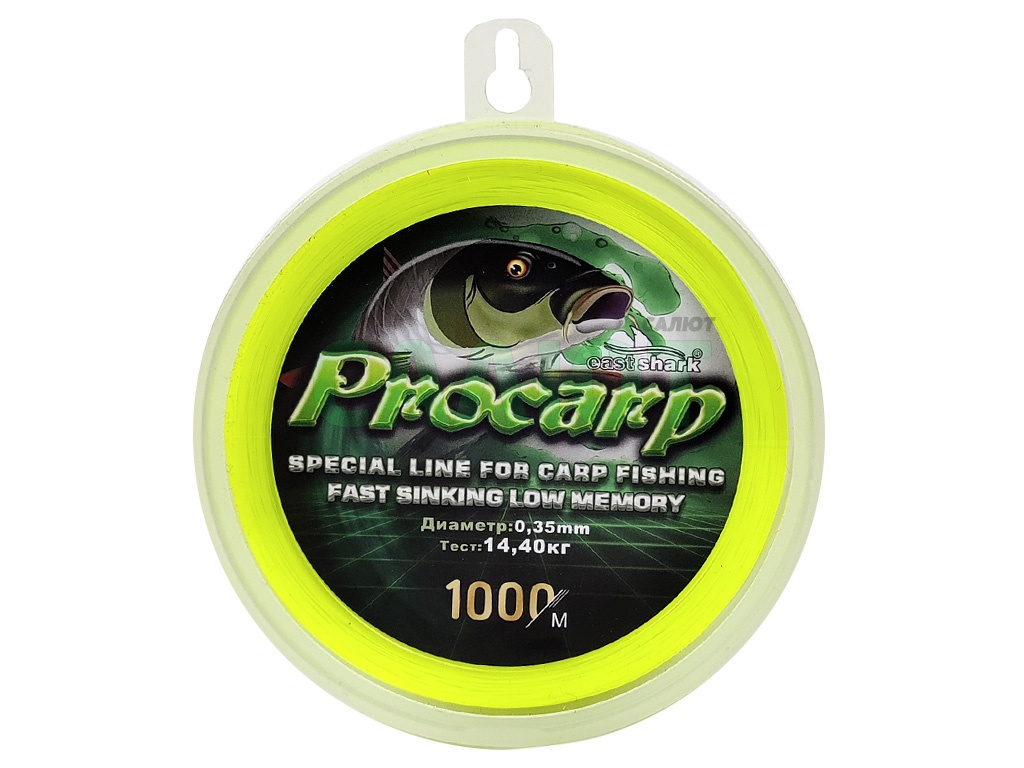 Леска East Shark Procarp 1000m желтая