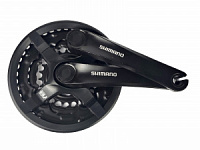 Комплект шатунов, Shimano 24/34/42 зубьев, (TY301) 30142