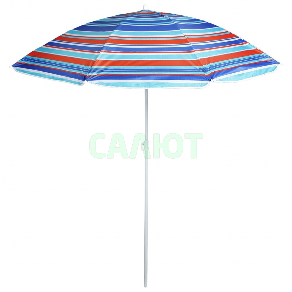 Зонт пляжный "Модерн"с серебряным покрытием, d=180cм, h=195 см, (119130)