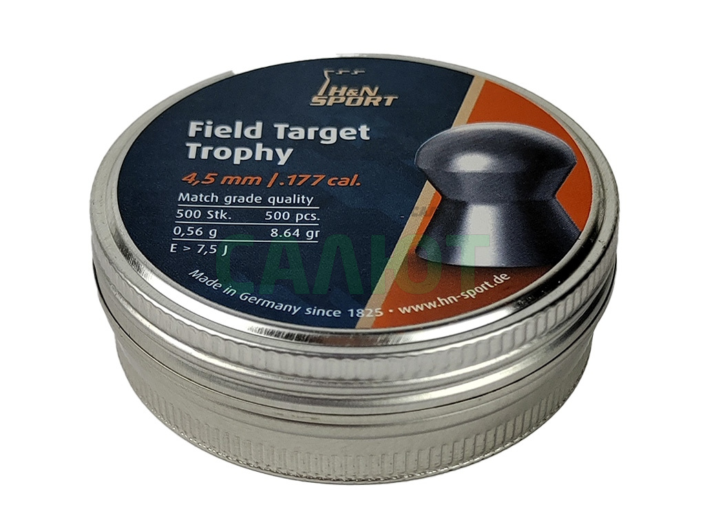 Пули HN Field Target Trophy 4.5mm 0.56гр (500шт)