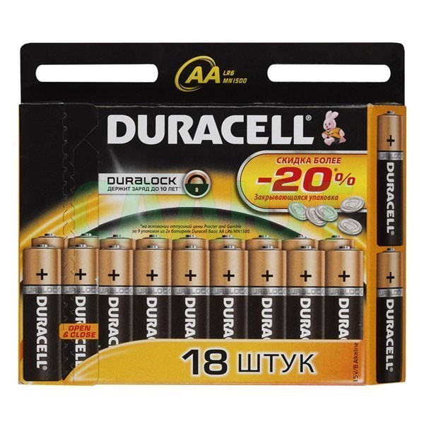 Duracell LR6-18BL BASIC NEW (18/180/23940)