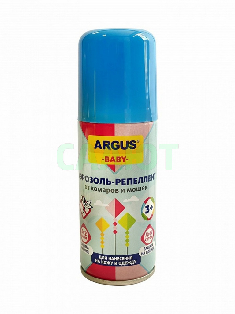 Аэрозоль Argus Baby от комаров, мошек, москитов 100мл.