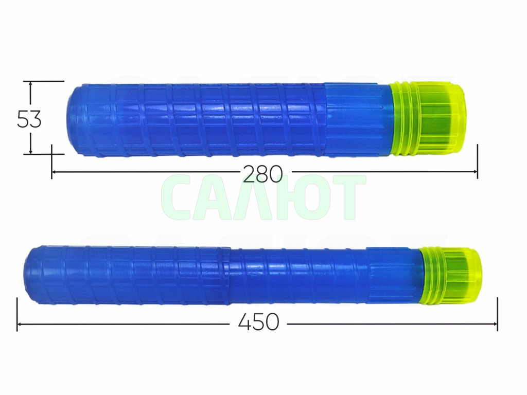 Тубус для поплавков 5х28-45см цветной