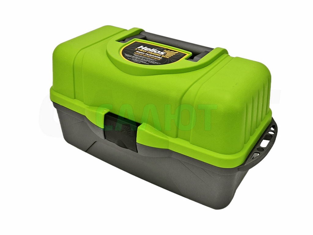 Ящик рыболовный Helios 3-х полочный T-HS-FB3-G зеленый