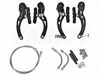 Набор тормозов WJ с тросами, черный без оплетки