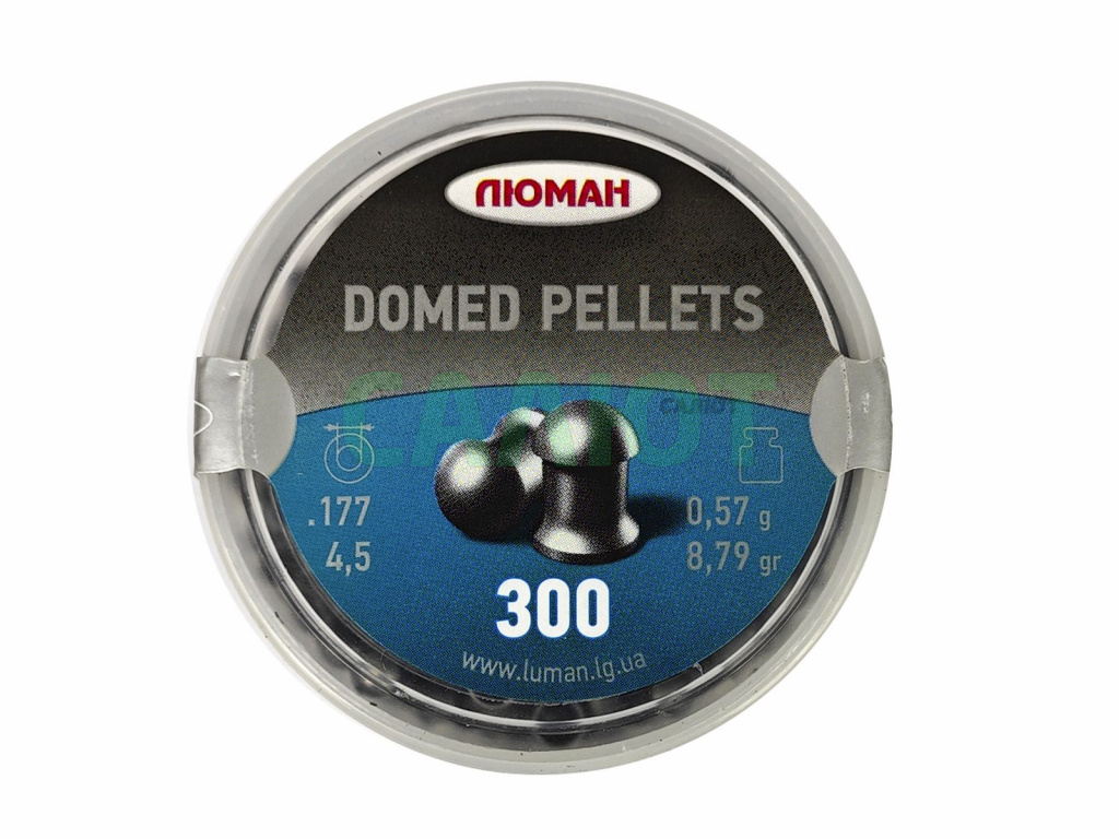 Пули Люман Domed 4,5мм 0,57гр. (300шт.)