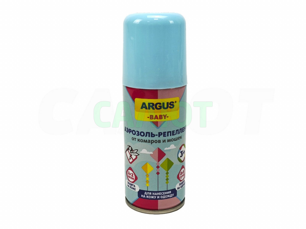 Аэрозоль Argus Baby от комаров, мошек, москитов 100мл.