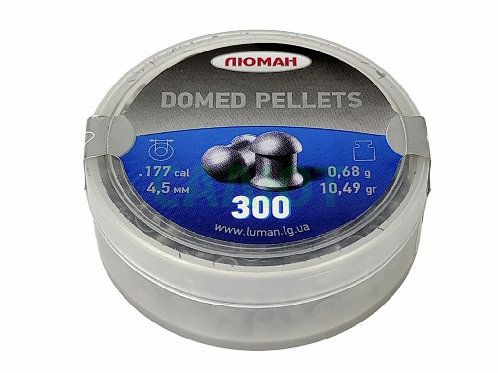 Пули Люман Domed 4,5мм 0,68гр. (300шт.)