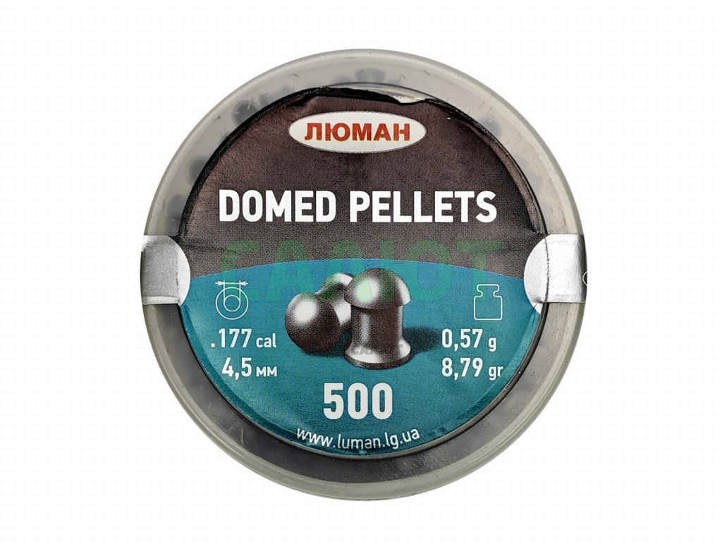 Пули Люман Domed 4,5мм 0,57гр. (500шт.)