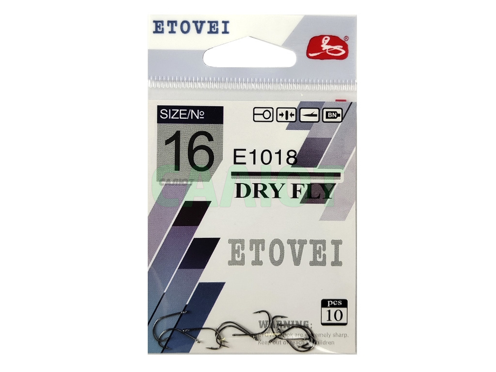 Крючок Etovei Dry Fly E-1018