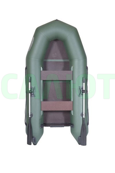 Лодка надувная Лоцман М-240-ЖС зелёная