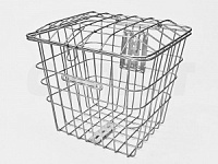 Корзина на велосипед, с крышкой