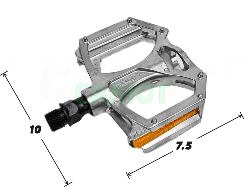 Педали Wellgo ось 9/16" M195DU