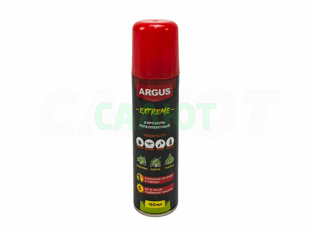 Аэрозоль Argus Extreme от комаров, мошек, слепней 150мл.