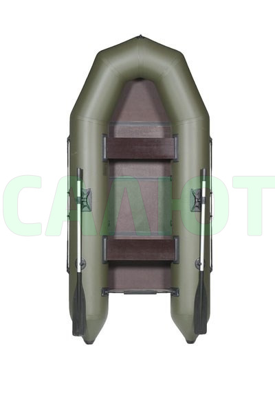 Лодка надувная Лоцман М-290-ЖС зелёная