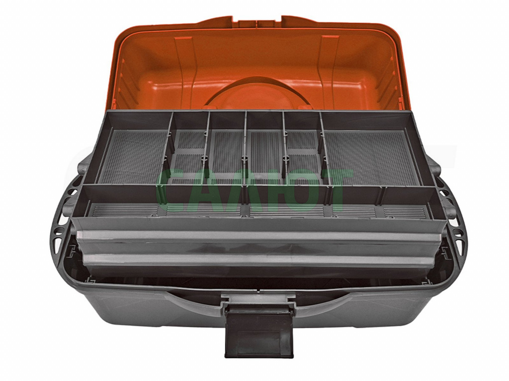 Ящик рыболовный Helios 3-х полочный T-HS-FB3-O оранжевый