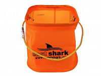 Ведро для прикормки East Shark квадр. 18см оранж. (16521000)