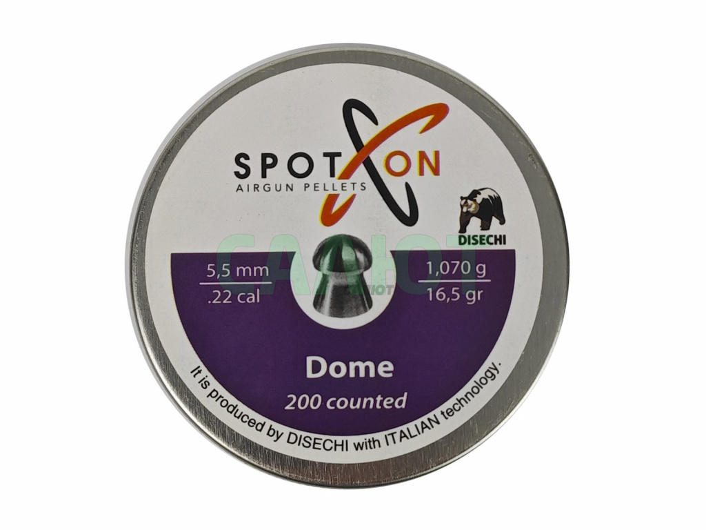 Пули Spoton Dome 5.5мм, 1.07гр (200шт)