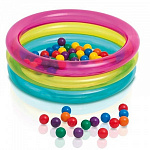 Детский бассейн Intex Classic Three Ring Baby Ball Pit 86х25см 48674