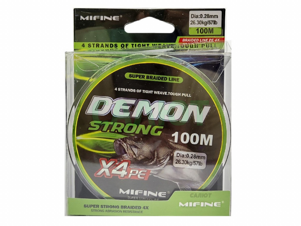 Шнур плетеный Mifine Demon Strong 100m 50017