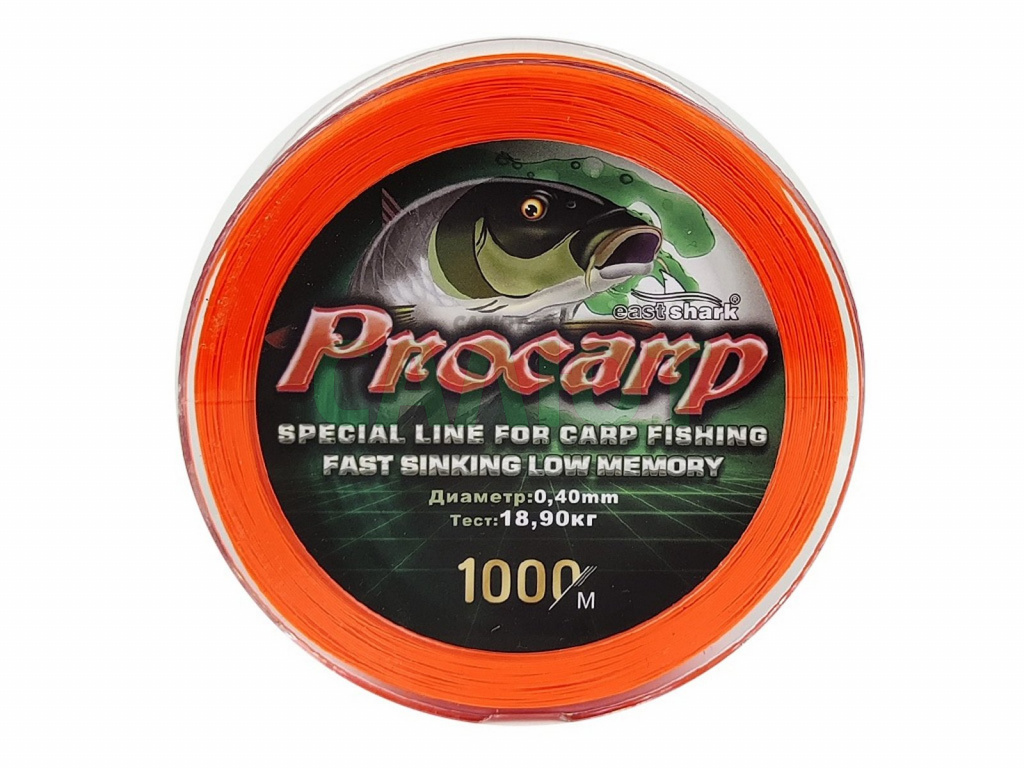 Леска East Shark Procarp 1000m оранжевая