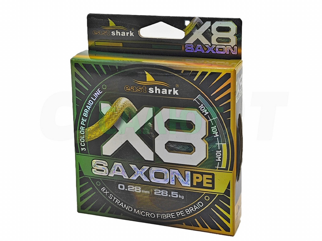Шнур плетеный East Shark Saxon X8 150m