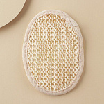 Мочалка с хлопком, овальная 10см (7802087)