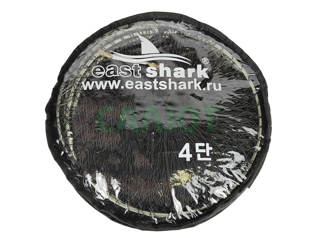 Садок East Shark 45 см 4 кольца в чехле