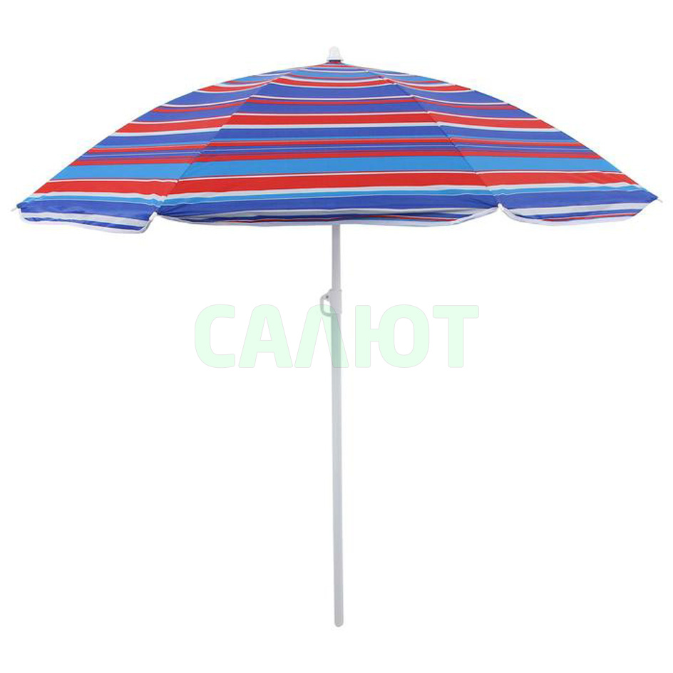 Зонт пляжный "Модерн"с серебряным покрытием, d=180cм, h=195 см, (867032)
