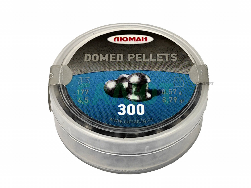 Пули Люман Domed 4,5мм 0,57гр. (300шт.)