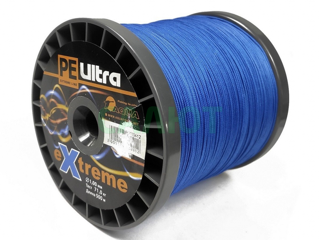 Леска плетеная Aqua Ultra Extreme 500м (синий)