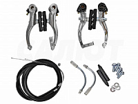 Набор тормозов WJ с тросами, серебристый