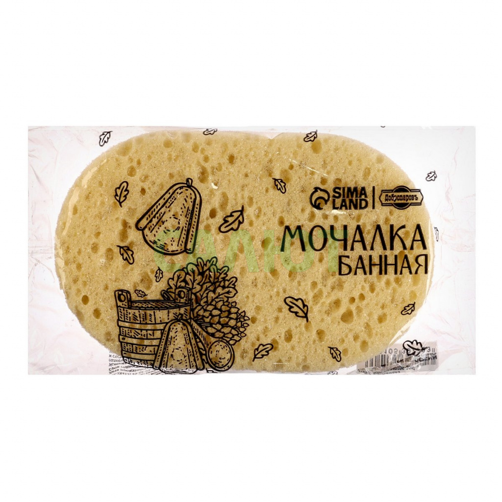 Мочалка Добропаровъ "Губка" 9х15см (10539772)