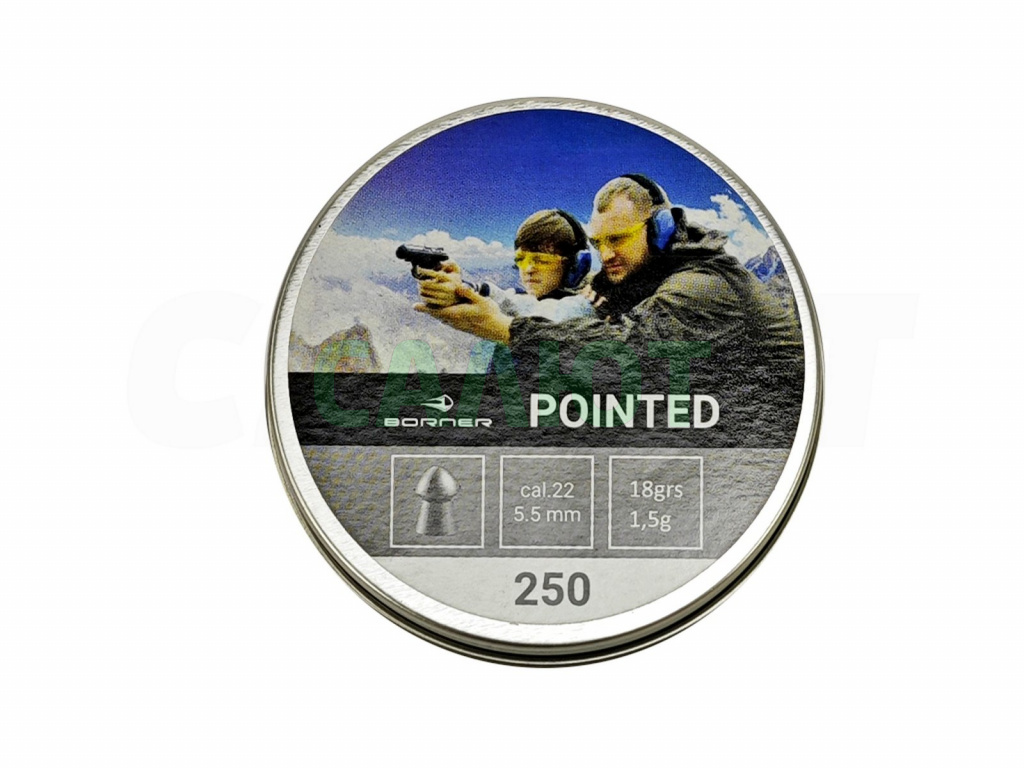 Пули Borner Pointed 5.5мм 1.5гр. (250шт.)
