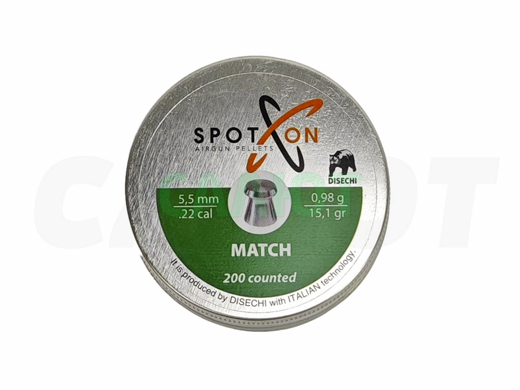 Пули Spoton Match 5.5мм, 0,98гр (200шт)