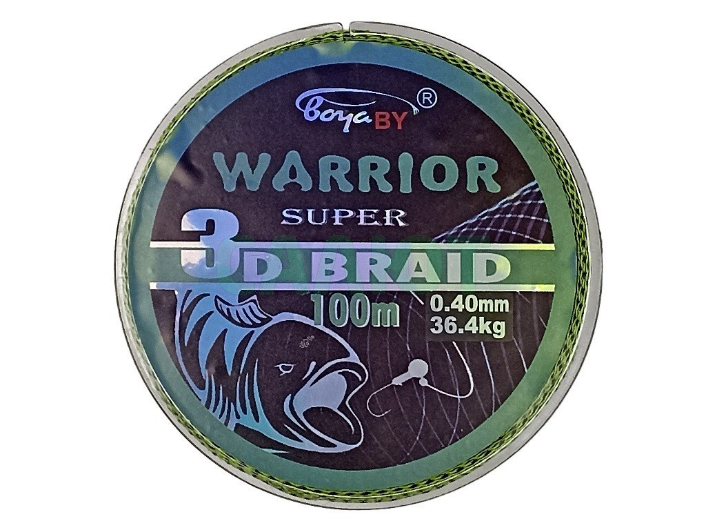 Леска плетеная BoyaBy Warrior Super 3D Braid 100m